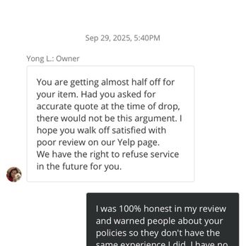 Sunrise Cleaners & Alterations - Owner threatening me - Sewing & Alterations Near Me - Martinez, California Sunrise Cleaners & Alterations - Owner threatening me - Sewing & Alterations Near Me - Martinez, California