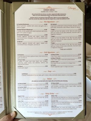 Menu photo 6 Darya Restaurant Orange, CA