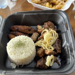 Buen Café Latin Food - Fried Pork Chunks & Onions