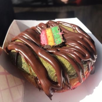 Doughology - Lynbrook - Rainbow cookie donut - Donuts Near Me - Lynbrook, New York