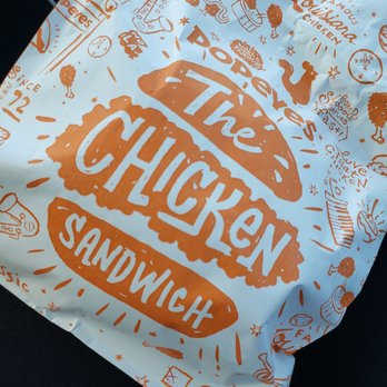 Popeyes Louisiana Kitchen - a bag of chicken sandwiches - Fast Food Near Me - Winchester, Virginia