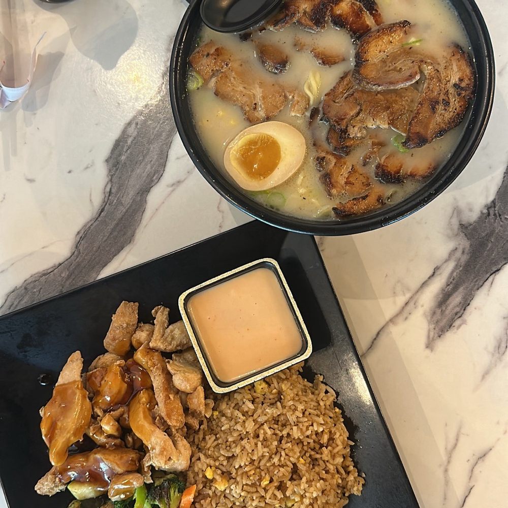 Nori Sushi & Hibachi - Pork tonkatsu ramen and chicken hibachi - Japanese Near Me - Bryant, Arkansas