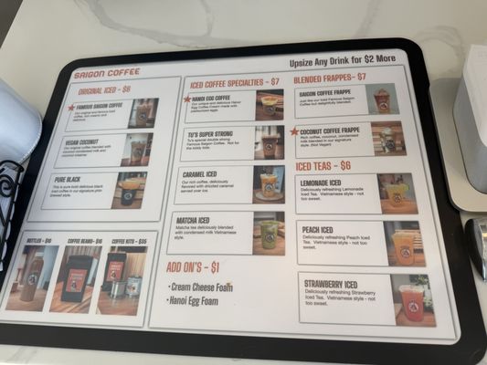 Menu photo 1 Saigon Coffee San Diego, CA