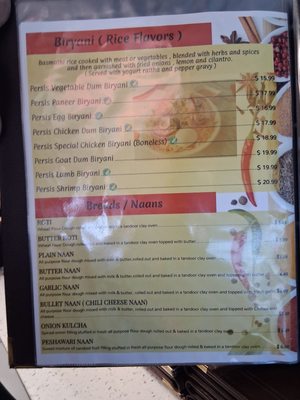 Menu photo 2 Persis Indian Grill Clermont, FL Menu photo 2 Persis Indian Grill Clermont, FL