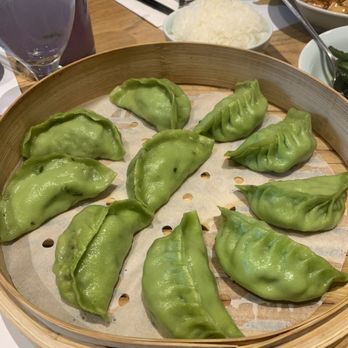 JA Jiaozi - 13)(10) Vegetable Steamed Jiaozi (10pcs) - Dim Sum Near Me - Irvine, California