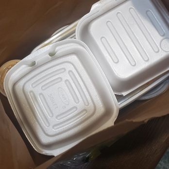 Hibachi Express - a brown paper bag with two take out containers - Japanese Near Me - Charleston, West Virginia Hibachi Express - a brown paper bag with two take out containers - Japanese Near Me - Charleston, West Virginia
