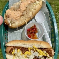 Carol's Lunchbox - 2 dogs and a side relish