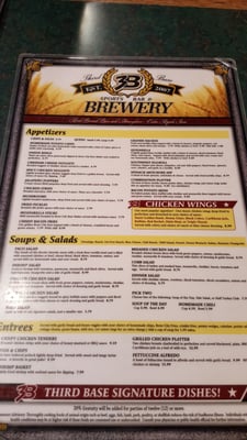 Menu photo 1 Third Base Brewery Cedar Rapids, IA