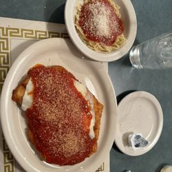 Joe's Mediterranean Grill - Chicken Parmigiana with Capellini