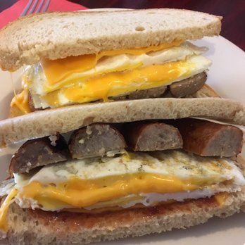 Abi's Diner - This is the sausage egg and cheese sandwich for under 5 dollars. - Diners Near Me - Berlin, Maryland