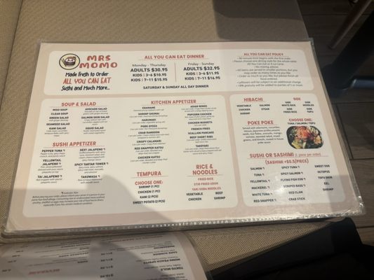 Menu photo 4 Mrs Momo Sushi Warwick, RI Menu photo 4 Mrs Momo Sushi Warwick, RI