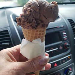 A baby cone of chocolate peanut butter cup #yum#ReviewsByRL
