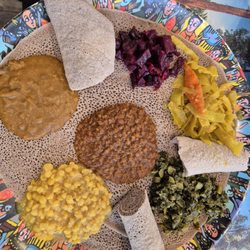 Sodere Ethiopian Restaurant & Bar - Vegetarian sampler $18