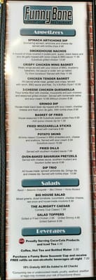 Menu photo 4 Funny Bone Comedy Club & Restaurant Albany, NY