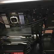 Gaming rig with 2 graphics card.