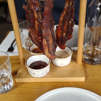 Hole In The Wall - Hanging Bacon Jerky Brunch - Australian Near Me - Brooklyn, New York Hole In The Wall - Hanging Bacon Jerky Brunch - Australian Near Me - Brooklyn, New York