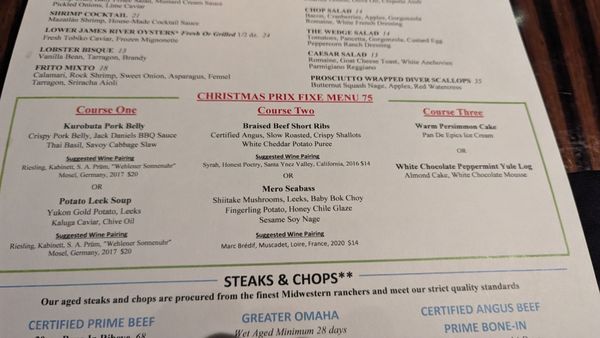 Menu photo 4 The Willows Santa Ynez, CA