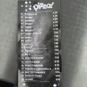 Kiyano - Menu with prices - Pizza Near Me - Berlin, BE