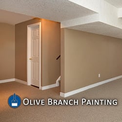 Olive Branch Painting - Lower Level Residential Rec Room - interior painting service olive branch ms 38654