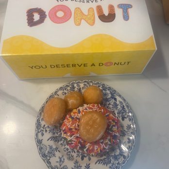Donut King - Strawberry frosted with glazed munchkins - Donuts Near Me - Norwood, New Jersey Donut King - Strawberry frosted with glazed munchkins - Donuts Near Me - Norwood, New Jersey