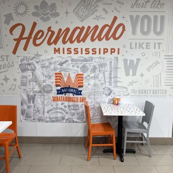 Whataburger - Wall mural - Burgers Near Me - Hernando, Mississippi