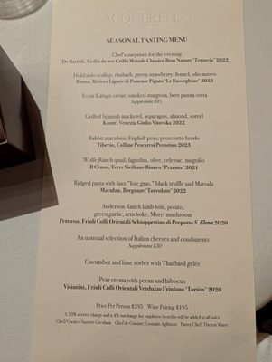 Menu photo 1 Acquerello San Francisco, CA Menu photo 1 Acquerello San Francisco, CA