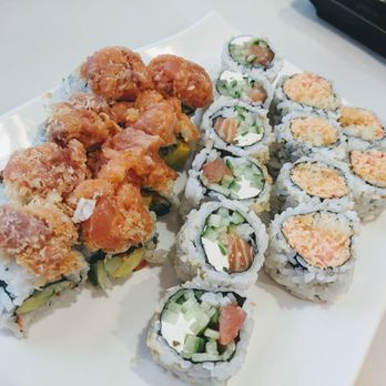 Sushi Today - a plate of sushi and rolls - Sushi Bars Near Me - Whitby, Ontario Sushi Today - a plate of sushi and rolls - Sushi Bars Near Me - Whitby, Ontario