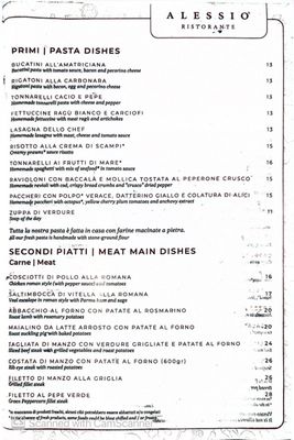 Menu photo 3 Alessio Rome, RM