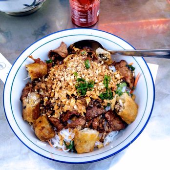 Happy Vietnam - Still coming back to this place 4 years later for 18a: bun with pork and spring rolls. - Vietnamese Near Me - Vienna, 9 Happy Vietnam - Still coming back to this place 4 years later for 18a: bun with pork and spring rolls. - Vietnamese Near Me - Vienna, 9