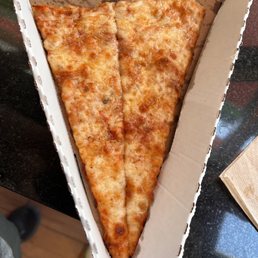 Partially eaten slice.