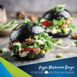 Fit 4 Life Weight Loss Medical Center - Miami - Veggie Mushroom Bun Burger Healthy Diet Keto Diet Recipe - Get Fit 4 Life Weight Loss Clinic