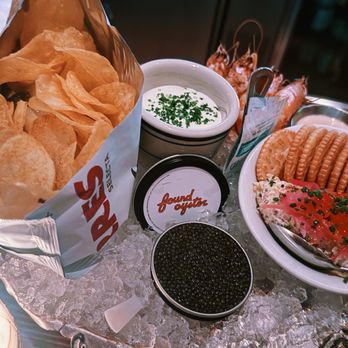 Found Oyster - Caviar Service, Peel & Eat Prawns, & Smoked Trout Dip - Seafood Near Me - Los Angeles, California