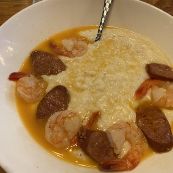 One Bourbon - Beat shrimp and grits I've had in Michigan, reminded me of how they make them in low country! Yum - American Near Me - Grand Rapids, Michigan One Bourbon - Beat shrimp and grits I've had in Michigan, reminded me of how they make them in low country! Yum - American Near Me - Grand Rapids, Michigan