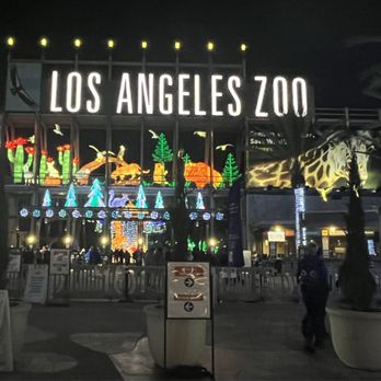 LA Zoo Lights - Outside entrance is very festive - Zoos Near Me - Los Angeles, California LA Zoo Lights - Outside entrance is very festive - Zoos Near Me - Los Angeles, California