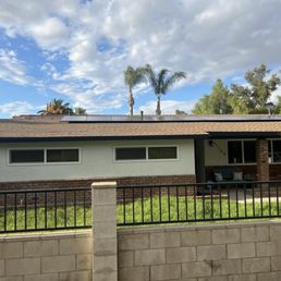 Solar panels look amazing and they even color matched the metal pipes to the roof color wich is an amazing touch Solar panels look amazing and they even color matched the metal pipes to the roof color wich is an amazing touch