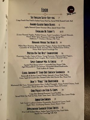 Menu photo 1 Teddy Roe's Albuquerque, NM Menu photo 1 Teddy Roe's Albuquerque, NM