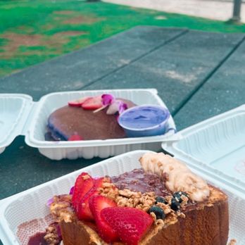 Guieb Cafe - Honey Acai French Toast & Ube Mascarpone Pancakes - New American Near Me - Honolulu, Hawaii Guieb Cafe - Honey Acai French Toast & Ube Mascarpone Pancakes - New American Near Me - Honolulu, Hawaii
