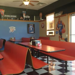 Main Street Grill - Cute Thunder and OU Sooner decor.