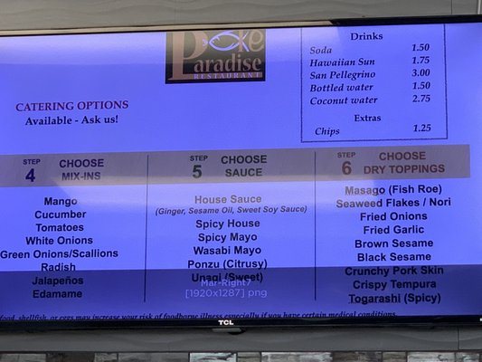 Menu photo 1 Poke Paradise San Jose, CA Menu photo 1 Poke Paradise San Jose, CA