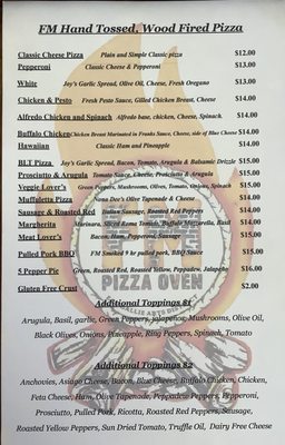 Menu photo 8 FM pizza oven Melbourne, FL Menu photo 8 FM pizza oven Melbourne, FL