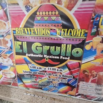 El Grullo Restaurant - Menu (page 1. August 2025) - Fast Food Near Me - San Jose, California El Grullo Restaurant - Menu (page 1. August 2025) - Fast Food Near Me - San Jose, California