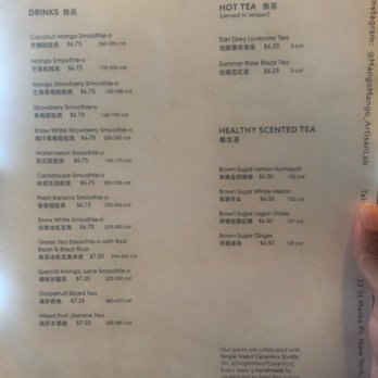 Mango Mango Dessert - Menu - Desserts Near Me - New York, New York Mango Mango Dessert - Menu - Desserts Near Me - New York, New York