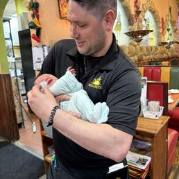 Francis holding my baby :)