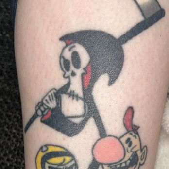 Eternal Adornments - Cartoon characters The Grim Adventures of Billy & Mandy done by Rae - Tattoo Near Me - Derry, New Hampshire Eternal Adornments - Cartoon characters The Grim Adventures of Billy & Mandy done by Rae - Tattoo Near Me - Derry, New Hampshire