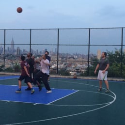 A pick up game in The 307 aka The Heights.