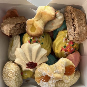 Lou’s Pastry - Italian cookies- of course we had to sample them yummm - Bakeries Near Me - Rochester, New Hampshire