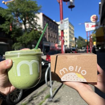 Mello - Matcha latte - Donuts Near Me - Vancouver, British Columbia