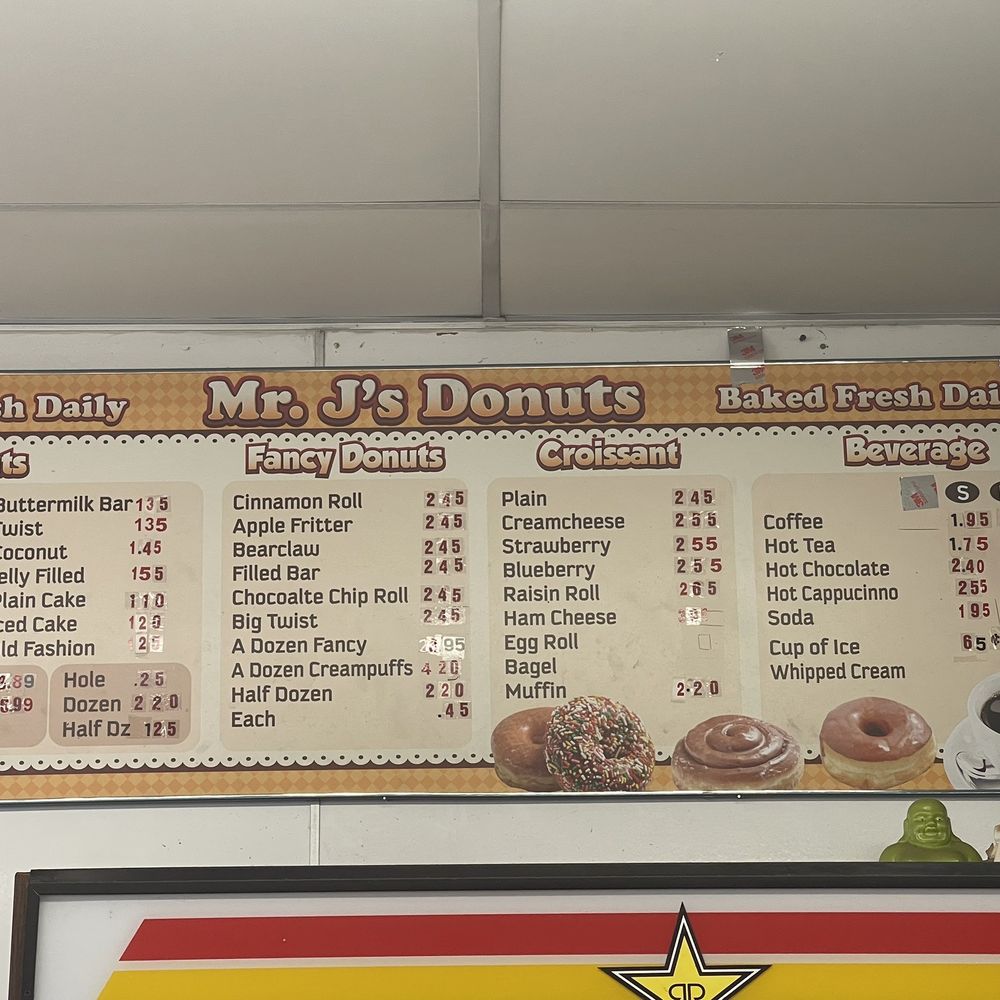 Mr J's Donut House - Menu - Donuts Near Me - Redlands, California Mr J's Donut House - Menu - Donuts Near Me - Redlands, California