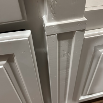 Select Flooring & Remodeling - Wasn't even sanded before painting and was glued crooked - Flooring Near Me - Spring, Texas Select Flooring & Remodeling - Wasn't even sanded before painting and was glued crooked - Flooring Near Me - Spring, Texas