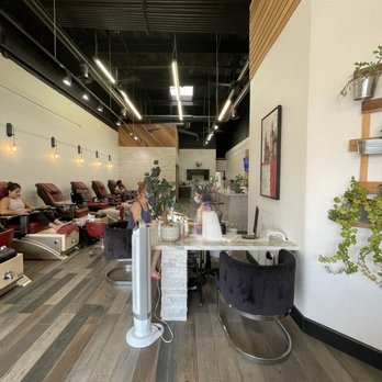 Nail Bar - Inside of the salon! So trendy and modern. - Nail Salons Near Me - San Marcos, California